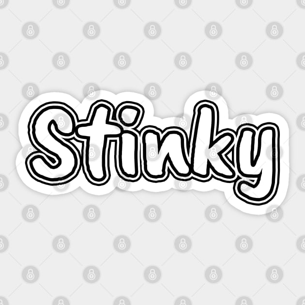 Stinky Sticker by Armpits Tanks and Tees